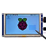 GeeekPi 5 pollici HDMI Monitor LCD Resistivo Touch Screen 800x480 Display LCD Interfaccia USB per Raspberry Pi 3/2 Modello B/B ...