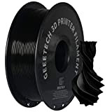 GEEETECH Filamento PETG 1.75 mm Nero, Filamento Stampante 3D 1kg Spool, 3D Printer Filamento, PETG Nero