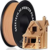 GEEETECH Filamento PLA 1.75 mm 1kg Spool per Stampante 3D, Filamento Stampante 3d Wood PLA, PLA Legno