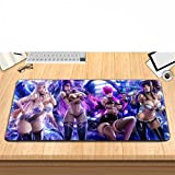 GEMORE Gaming Mouse Pad, Overwatch Mouse Pad, Sexy Mouse Pad-Funzionale Antiscivolo in Gomma Base con Bordi rifiniti (Color : Glamour ...