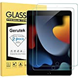Gerutek [2-Pack] Pellicola protettiva per iPad 10.2 2021/2020/2019 (9a/8a/7a),[vetro temperato] [ultra trasparente] [anti-graffio] [Bubble-Free] [Durezza 9H] per iPad 9th/8th/7th Generatione ...