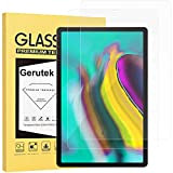 Gerutek [2-Pezzi Pellicola Protettiva per Samsung Tab S5e /S6 10.5 Pollici SM-T720/T725 & SM-T860/T865 [Vetro temperato][Ultra Trasparente][Anti-graffio][Bubble-Free][Durezza 9H] per Galaxy ...