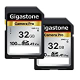 Gigastone Scheda SD 32 GB, Set da 2, 4K Camera Pro, V10, Scheda Memoria SDHC 32GB, Velocità fino a 100MB/s. ...