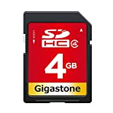 Gigastone Scheda SD 4GB, Scheda di Memoria SDHC 4 GB Classe 4, Specialmente per Fotocamere Videocamera Telecamera PC