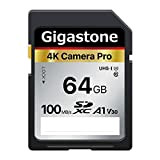 Gigastone Scheda SD 64 GB, 4K Camera Pro, Scheda di Memoria SDXC, Velocità di trasferimento fino a 100MB/s. Compatibile con ...