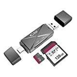 GKGG Lettore di schede SD/Micro SD, Tipo C Card Reader per computer, tablet e smartphone con OTG funzione, USB C ...
