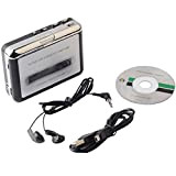 GKPLY Lettore di Cassette - Convertitore Portatile da Nastro a PC da Cassetta a CD USB acquisisce Lettore Musicale Audio ...