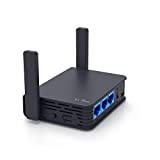 GL.iNet GL-AR750S-Ext (Slate) Gigabit AC VPN Router da Viaggio, 300Mbps(2.4GHz)+433Mbps(5GHz) Wi-Fi, 128MB RAM, supportato MicroSD, Ripettitore Bridge, OpenWrt/LEDE Pre-installato, Cloudflare ...