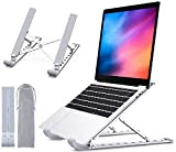Glangeh Supporto PC Portatile, Alluminio Porta PC con 9-Levels Regolabile, Ergonomico Ventilato Raffreddamento Laptop Stand Compatibile con MacBook PRO, Air, ...