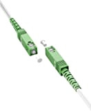 Goobay 59596 FTTH Cavo in fibra ottica/Singlemode (OS2) Simplex/SC APC (8°) maschio a SC-APC (8°) maschio/fibra ottica/3 metri