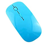 Greatangle Mouse per Computer da 2,4 GHz Mouse Wireless Ricaricabile Silent Mute Mouse ottici USB Ultra Sottili per PC Laptop ...
