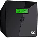 Green Cell® Gruppo di continuità UPS Potenza 1000VA (600W) 230V Alimentatore protezione da sovratensioni line interactive AVR USB/RJ45 2X Schuko ...