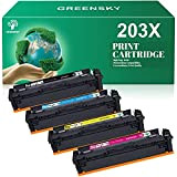 GREENSKY 203X Cartuccia Toner compatibile per HP 203X 203A CF540X CF541X CF542X CF543X per HP Color Laserjet Pro MFP M281fdw ...