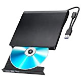 Gueray Unità DVD esterna esterna con convertitore USB 3.0 e tipo C, CD DVD portatile, lettore RW, masterizzatore per laptop, ...