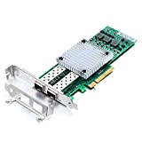 H!Fiber 10Gb SFP+ PCI-E Network Card NIC, with Broadcom BCM57810S Chip, Dual SFP+ Port, PCI Express X8, Support Windows Server/Linux/VMware