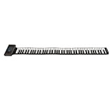 HAIBING Piano Rollout, 100-240 V Midi Funzione 88 Tasti Tastiera Avvolgibile in Silicone Naturale Piano (Spina UE)