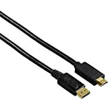 Hama 1,8 m, mini DisplayPort/HDMI 1,8 m, mini DisplayPort/HDMI nero-Adattatori Cavo video da Mini DisplayPort/HDMI, Mini DisplayPort/HDMI, maschio/maschio, dorati, nero)"