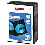 Hama Custodia Slim per 2 DVD, Confezione da 10, colore: Nero