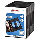 Hama DVD Slim Box 25, scatole di dischi ottici, Nero, confezione da 25