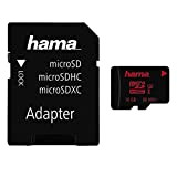 Hama - Scheda microSDHC da 16 GB UHS Speed Class 3 UHS-I 80 MB/s + adattatore/foto