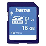Hama SDHC 16GB 16GB SDHC UHS-I Class 10 memory card - memory cards (SDHC, Blue, UHS-I, Class 10)