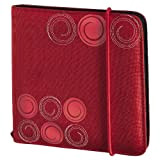 Hama Up to fashion, Custodia in nylon per 24 CD/DVD, colore: Rosso