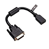 HDMI Femmina to DVI Maschio Adapter Taglia 15cm (DVI-D Dual Link 24+1) Gold Plated Adattatore HDMI su DVI-D 1080P Video ...