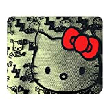 Hello Kitty - Tappetino per mouse in pelle, 22 x 18 cm
