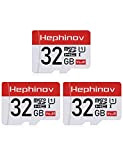 Hephinov 32G Scheda Micro SD Set da 3 fino a 90MB/s(R), scheda di memoria microSDHC con A1, V10, U1, C10, ...