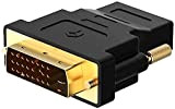 HeyNana - Adattatore DVI - HDMI, Bidirezionale DVI-D maschio HDMI femmina con connettori placcati oro