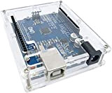 HiLetgo 5pcs Uno R3 Enclosure Case Kits Transparent Acrylic Enclosure Case Uno Case Enclosure Box for Arduino Uno R3 with ...