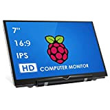 HMTECH Schermo da 7 pollici Raspberry Pi 800x480 Monitor portatile HDMI Schermo LCD IPS per Raspberry Pi 4/3/2/Zero/B/B+ Win10/8/7 (non ...