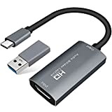 Hoges Scheda di acquisizione, HDMI a USB Audio Video Capture Card con convertitore di tipo C a USB 3.0, 4K ...