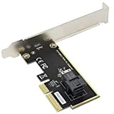 Honglei SFF-8643 a PCIE 4x Adattatore,PCI Express 4x per SSD U.2 NVMe,Scheda PCIe a PCIe 3.0 x 4 Adattatore,Compatibile con ...