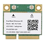 Hopcd Scheda di Rete Mini PCIe, Bluetooth4.2 Wireless WiFi Mini PCIE Gigabit 2.4G/5G Scheda di Rete Dual-Band, Integrata per Chip ...