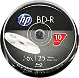 HP BD-R 6 Dischi Blu-Ray, 25 GB, 10 Dischi per Torta