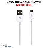 HUAWEI Cavo Cavetto Originale Dati Ricarica Micro USB P8 Lite 2017, P9 Lite, P10 Lite, Mate S P Smart Y6 ...