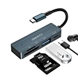 Hub multiporta USB C 4 in 1, Adattatore USB C con Lettore di Schede SD/TF / USB OTG / Porta ...