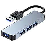Hub USB 3.0, 4 Porte Ultra Mini Hub USB 3.0 Multiporta per Trasmissione Dati Alta velocità 5 Gbps e Sincronizzazione ...