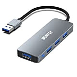 Hub USB 3.0 a 4 porte, BENFEI hub USB 3.0 ultrasottile compatibile per MacBook, Mac Pro, Mac Mini, iMac, Surface ...