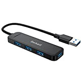 Hub USB,Beikell 4 Porte Hub USB 3.0 Ultra Sottile Alta Velocitàper per Macbook,Mac Pro/Mini,iMac,Surface Pro,XPS,Unità flash USB,PC Notebook,Laptop,HDD Mobile,ecc