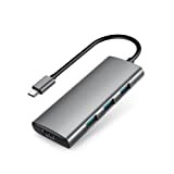 Hub USB C, adattatore USB-C iSmart 7 in 1 per MacBook/Pro/Air Thunderbolt 3, con 4K da USB-C a HDMI, 3 ...