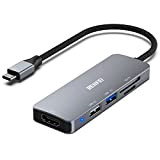 Hub USB C, BENFEI 5 in 1 hub a HDMI 4K, 2xUSB, Lettore di schede SD/TF Compatibile con MacBook Pro ...
