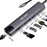 Hub USB C Ethernet HDMI 4K Adattatore Multiporta 8 in 1 Hub tipo C con USB 3.0, 100W PD, Lettore ...