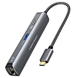 Hub USB C, Hub USB Type C Ethernet RJ45 LAN 1Gbps adattatore, HDMI 4K 60Hz, 3 USB A 3.0 per ...