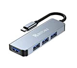 Hub USB C, miglior cavo in alluminio USB tipo C a 4 porte USB 3.0 Hub Adapter, con 1 USB ...
