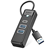 Hub USB C, ORICO 3 porte USB HUB 3.0 con 2 USB A, 1 tipo C per laptop con cavo ...