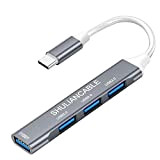 Hub USB C, SHULIANCABLE 4 Porte Adattatore Type C con 1 USB 3.0 (5 Gbps) & 3 USB 2.0, Multi ...