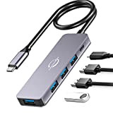 Hub USB C,Vunvooker 5in1 Mini USB Dongle con Cavo Lungo,Hub Expander USB C per Laptop(100W PD,3 USB 2.0,1 USB 3.0),Slim ...