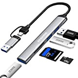 Hub USB C, ZESKRIS 5 porte Ultra Slim Data Type C Hub con 1 USB 3.0, 2 USB 2.0, TF/SD/MicroSD ...